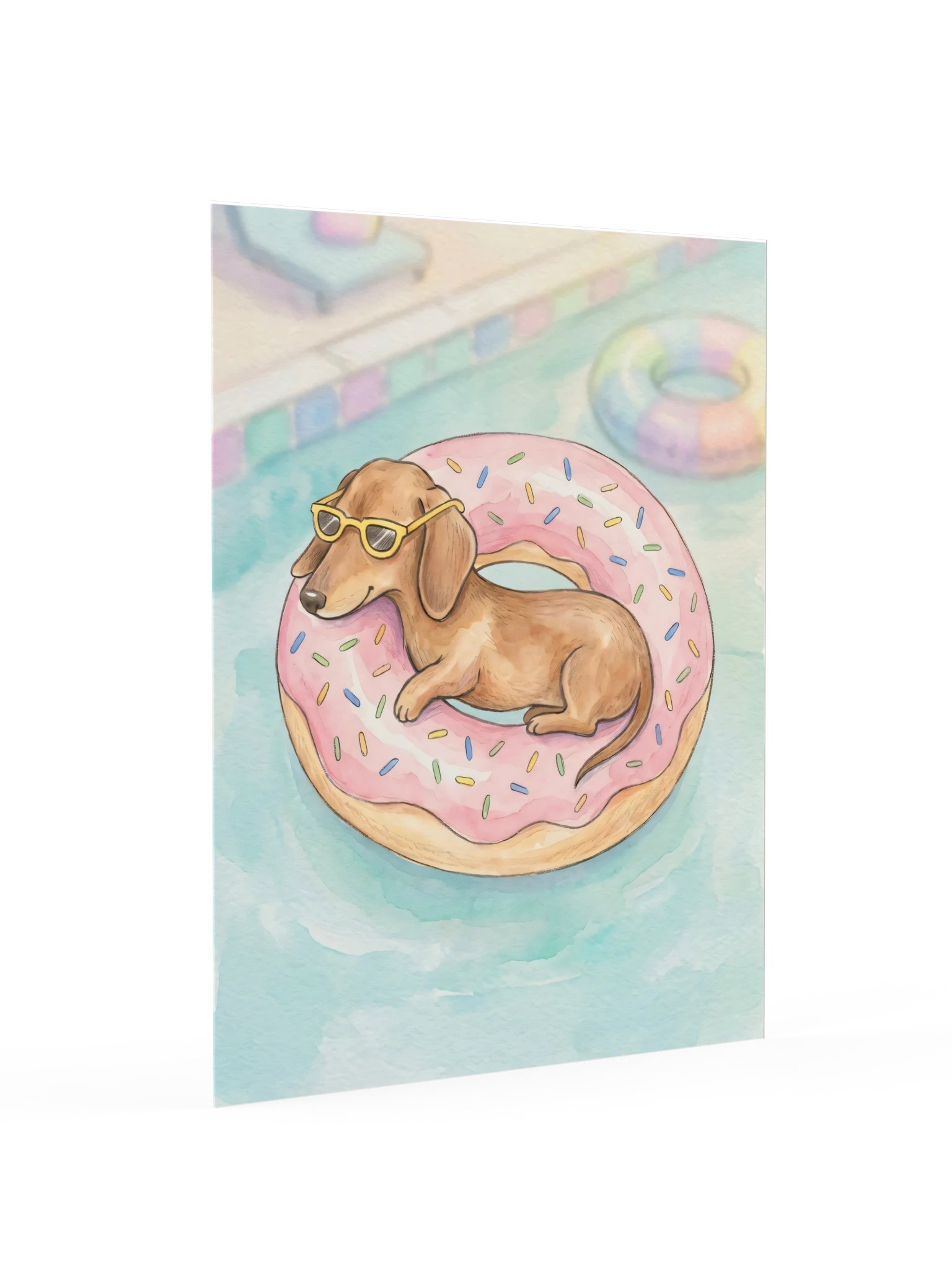 Donut Float Doxie Poster product image (16)