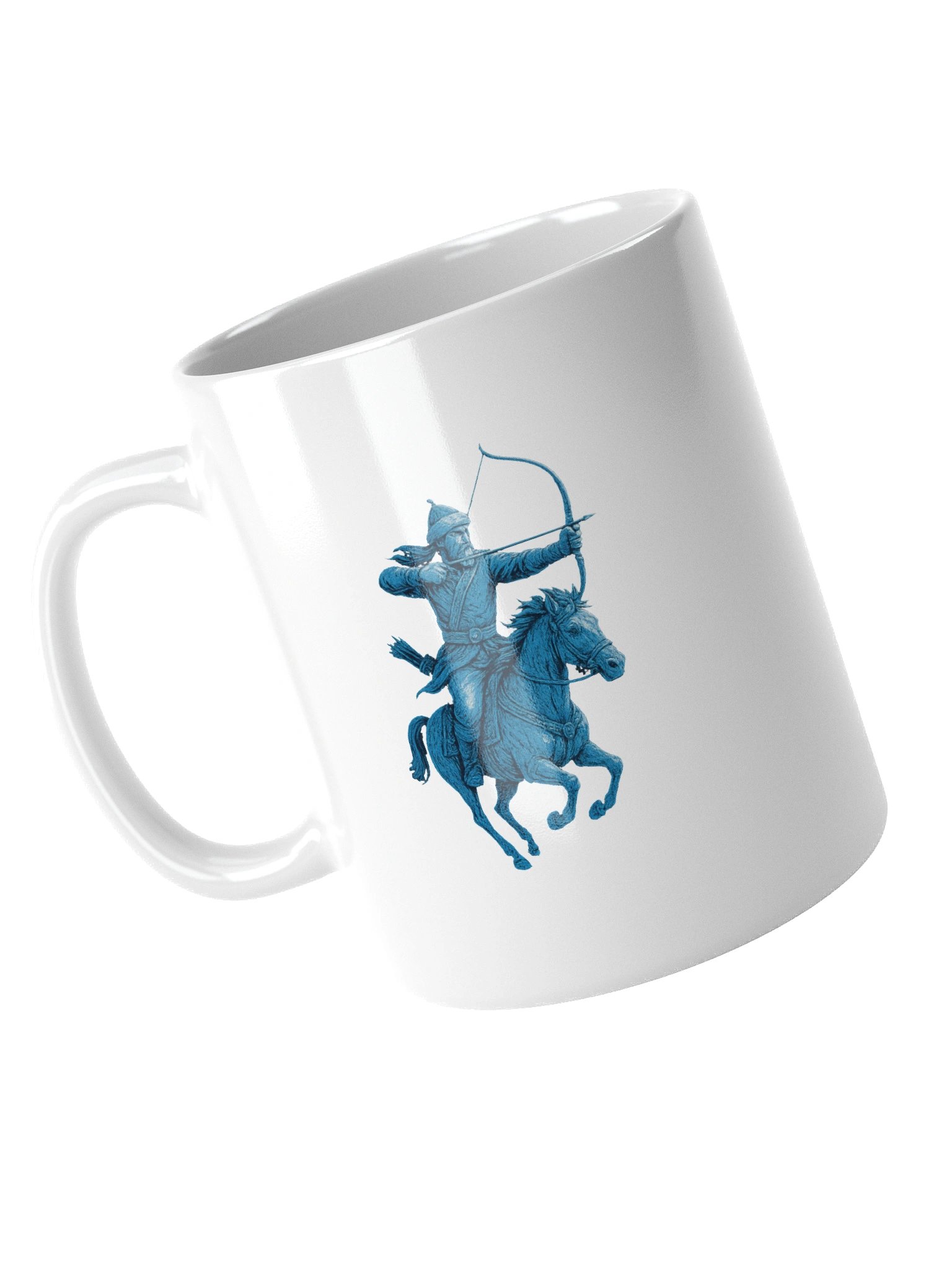 "Steppe Archer Reverie" Monochromatic Artisan Anime Mug - 11oz product image (4)