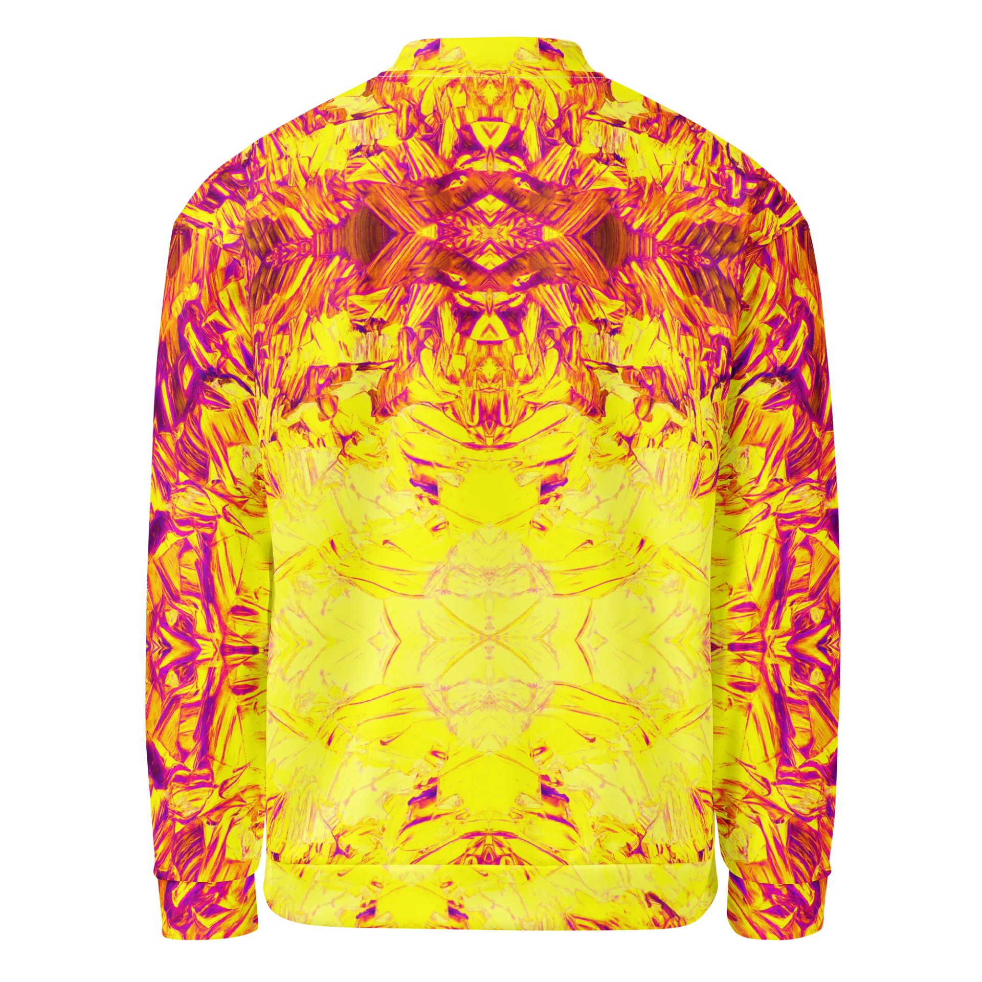Kaleidoscopic Dream Sequenze | Bomber Jacket - Magenta & Yellow product image (2)
