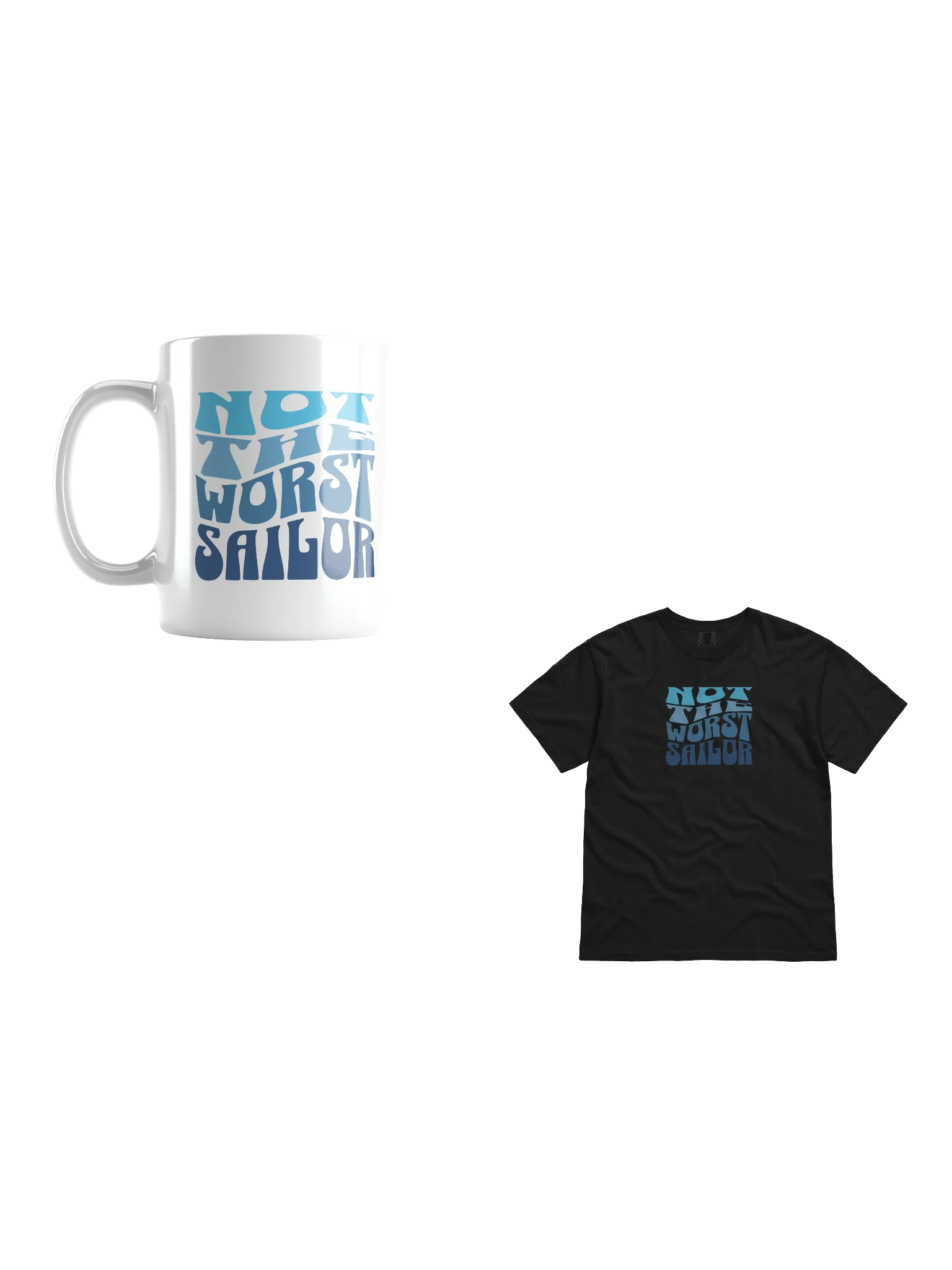 Not the Worst Sailor Bundle - Navy Humor Coffee Mug + T-Shirt Set product image (1)