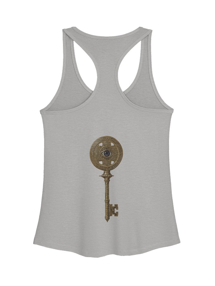 The Gatekeeper’s Key – Heather Grey Motion Edition (Front & Back Print) | Women’s Racerback Tank product image (2)