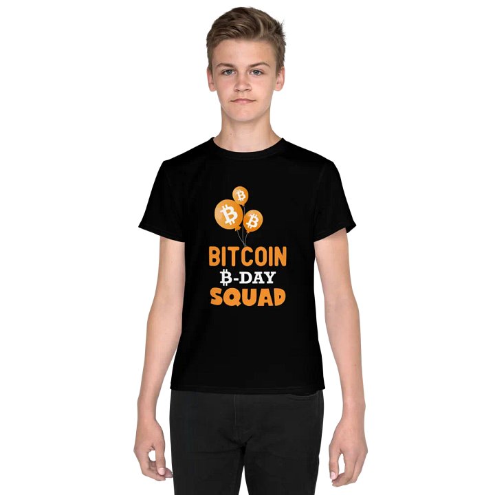 Bitcoin B-Day Squad Youth T-Shirt product image (1)
