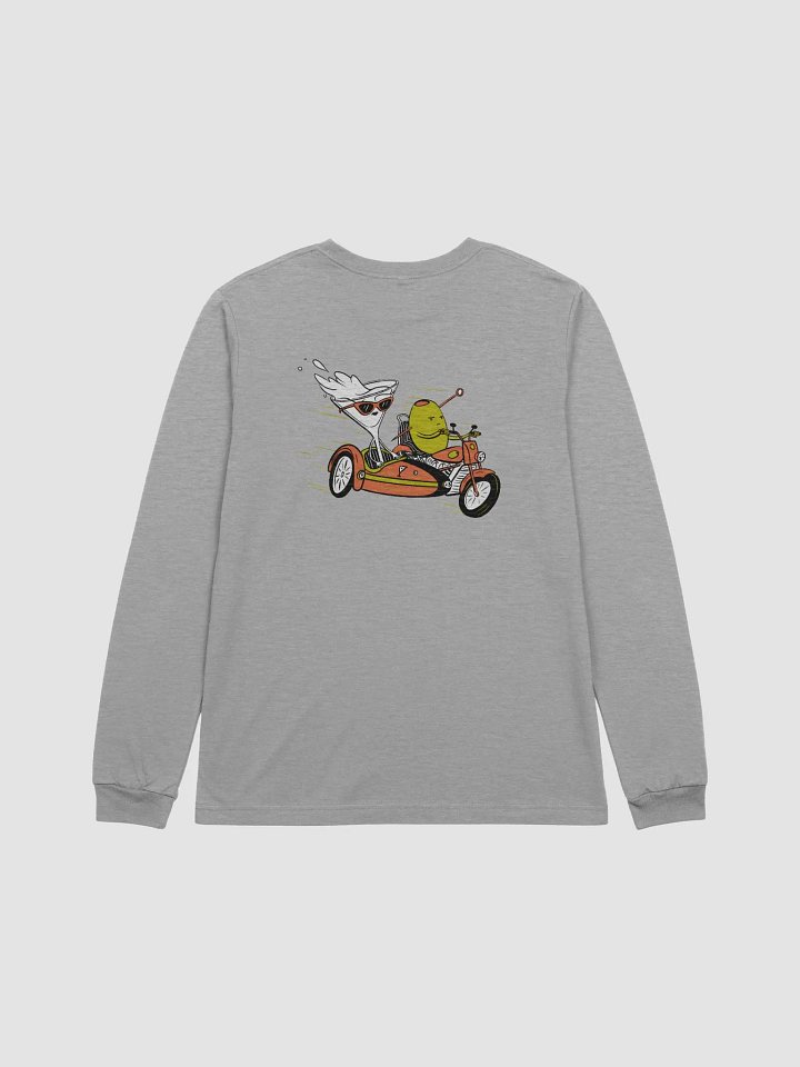 Olive and Martini on the Run Gray Long Sleeve T-Shirt product image (1)