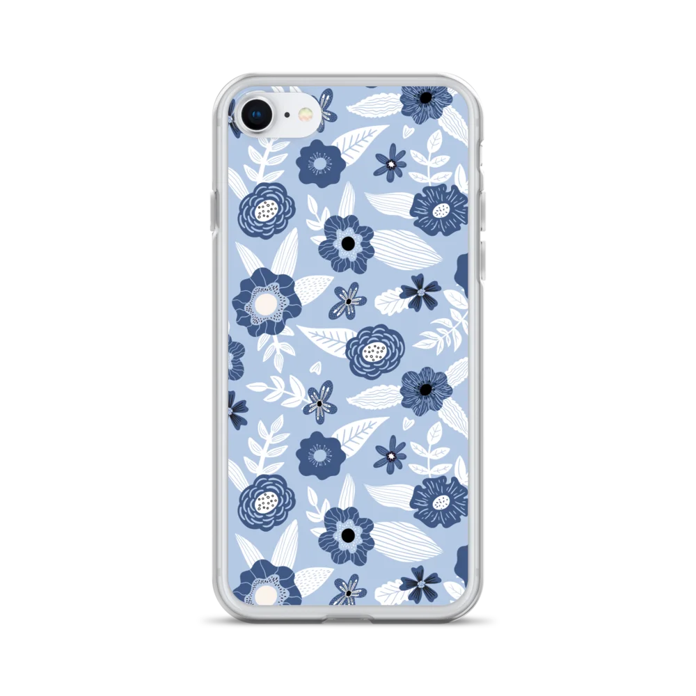 Blue Floral Seamless iPhone Case product image (28)