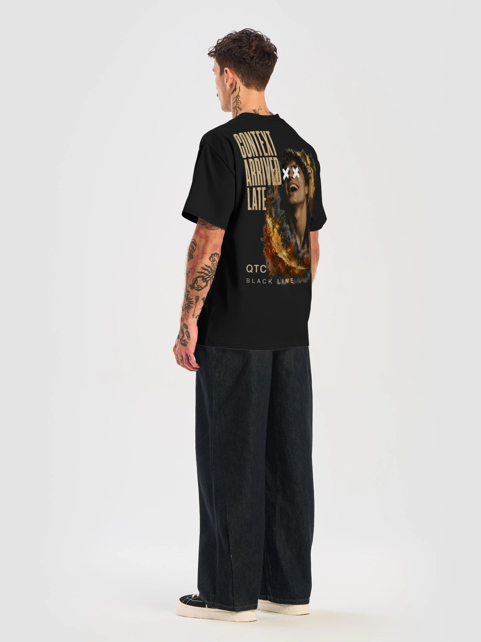 QTC — Context Arrived Late Tee | Premium | Black Line product image (8)