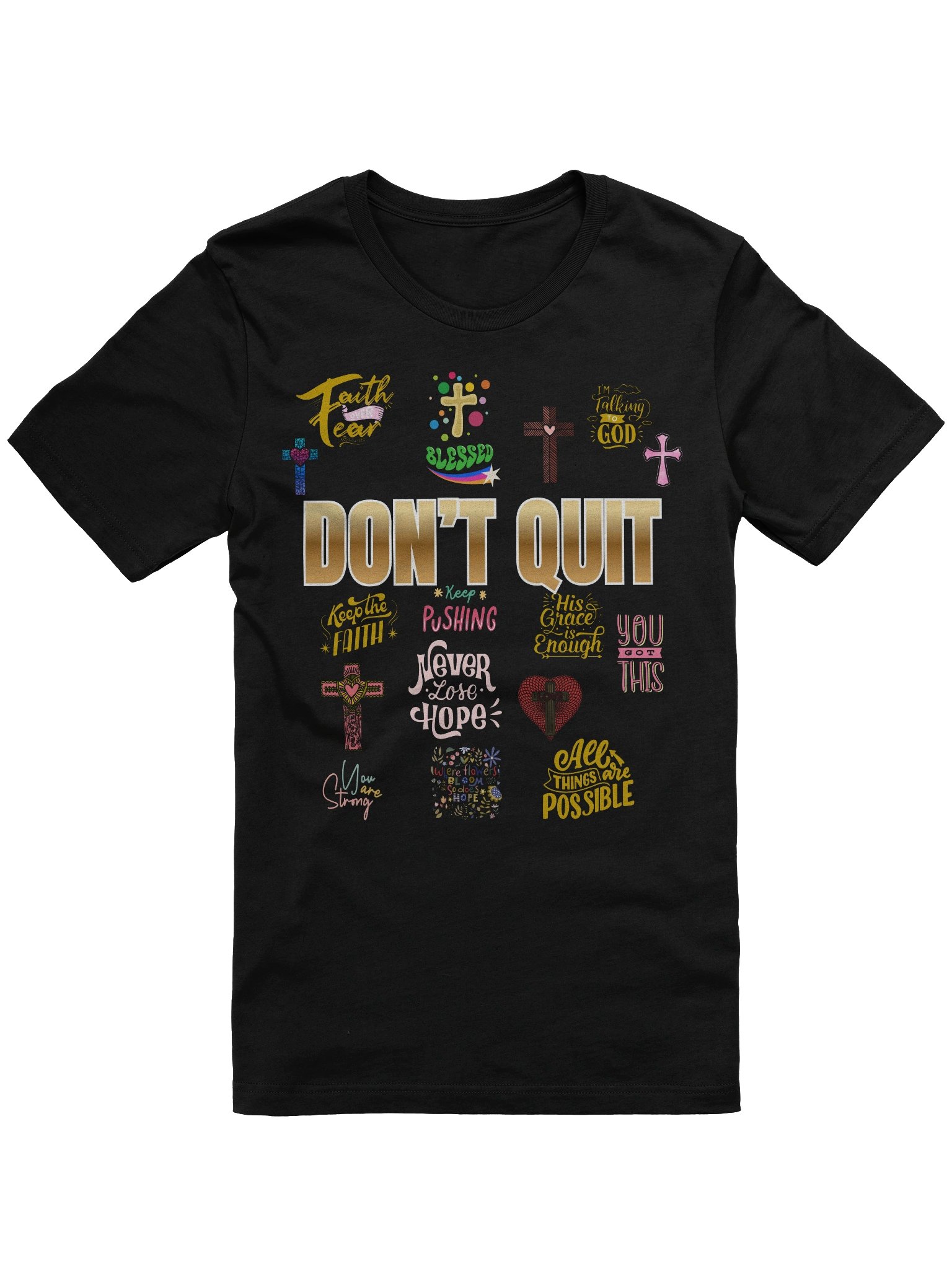 Don't Quit Galatians 6:9 Inspirational T-Shirt product image (1)