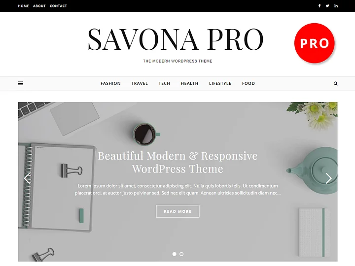 Savona Pro Theme + 1 Year Support product image (1)