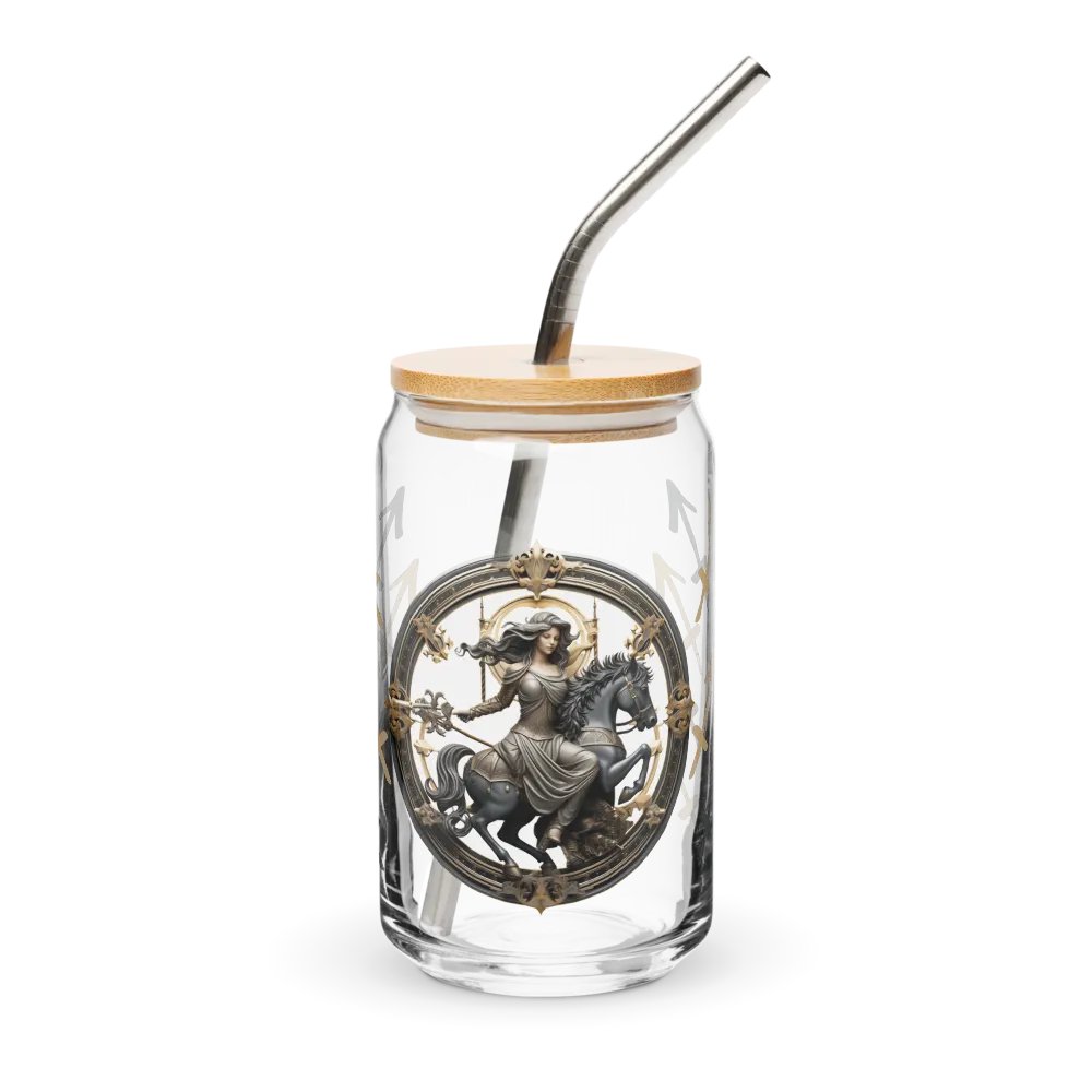 Sagittarius Zodiac Glass Can Sipper product image (2)