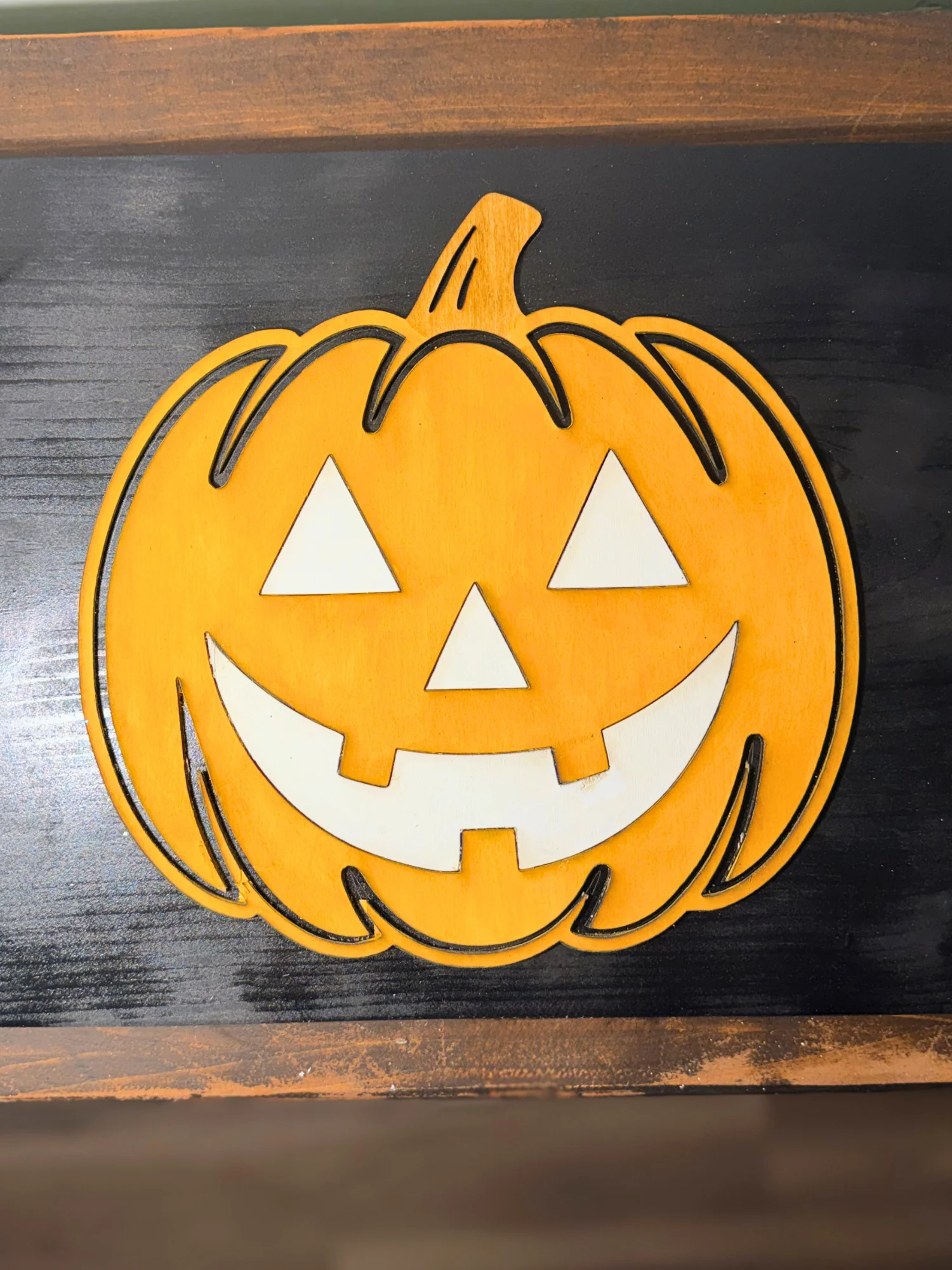 Halloween Pumpkin Layered Wood Sign product image (1)