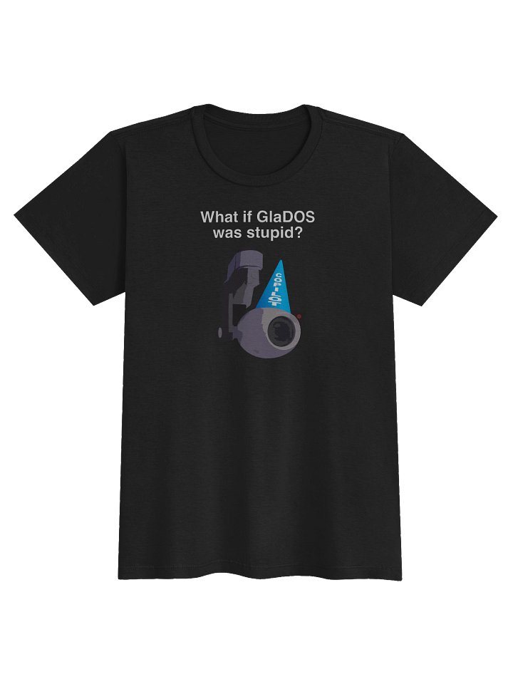 Women's "GlaDOS" Black T-Shirt product image (1)
