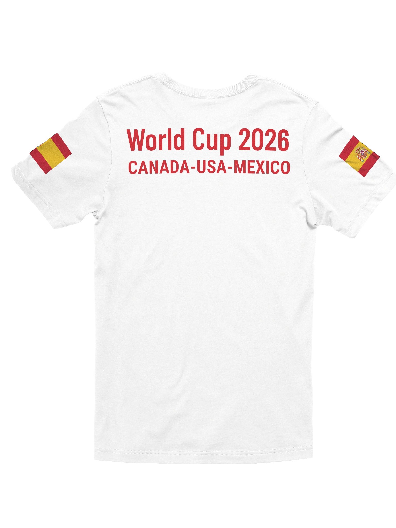 Spain 2026 World Cup Flag Tee - World Cup 2026 Map Edition - Premium Unisex T-Shirt product image (11)