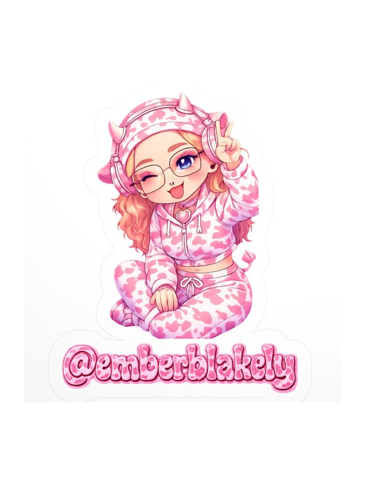 Cozy Cow-Print Kiss Cut Stickers product image (2)
