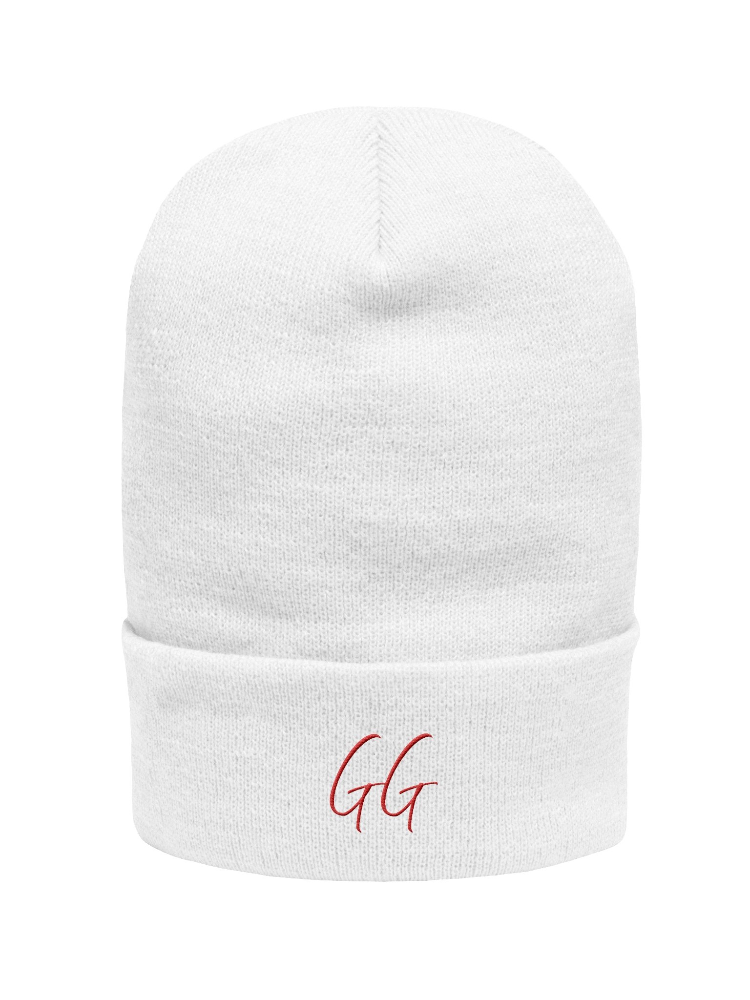Embroidered "GG" Beanie - Red product image (2)