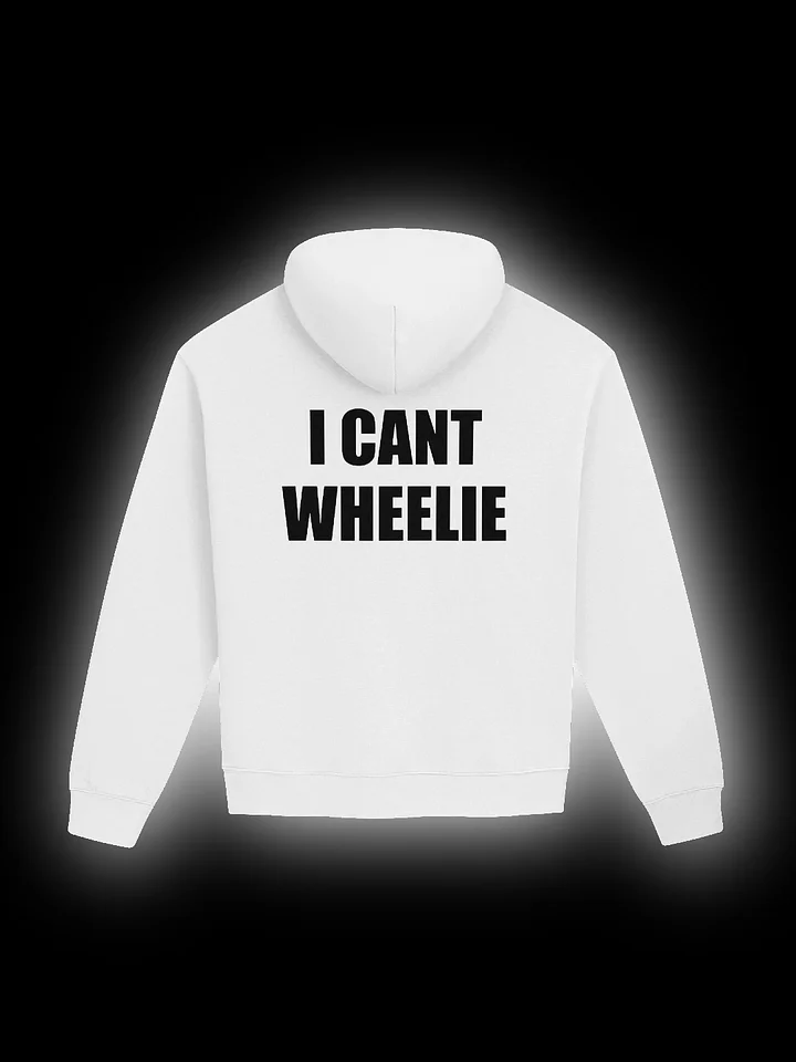 White "I CANT WHEELIE" Hoodie product image (1)