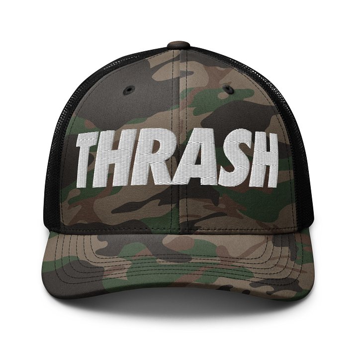 THRASH CAMO HAT (WHITE) product image (1)