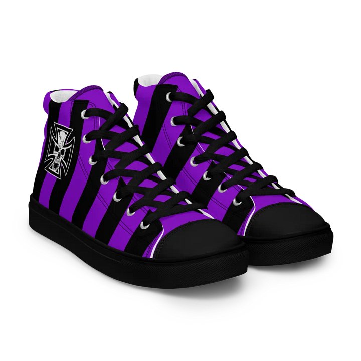 Maltese cross and skull womens high tops product image (2)