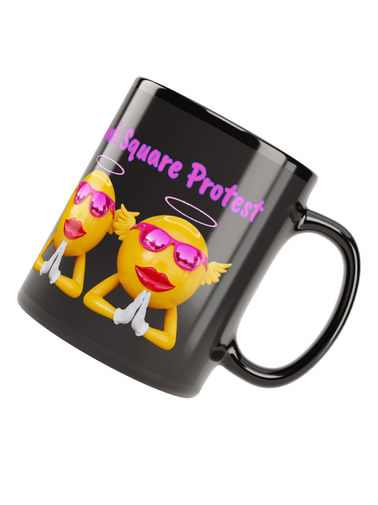 Emoji gIirs - It’s Time for Change Black Mug product image (11)