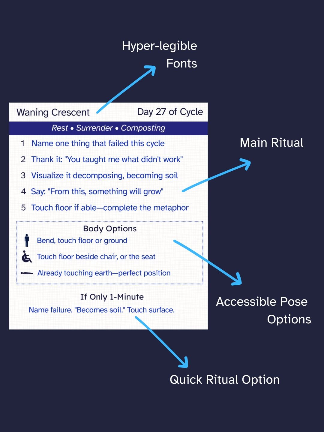 Moon Ritual Cards Printable | 30 Quick Practices for Every Body | ADHD Witch | Neurodivergent Friendly product image (2)