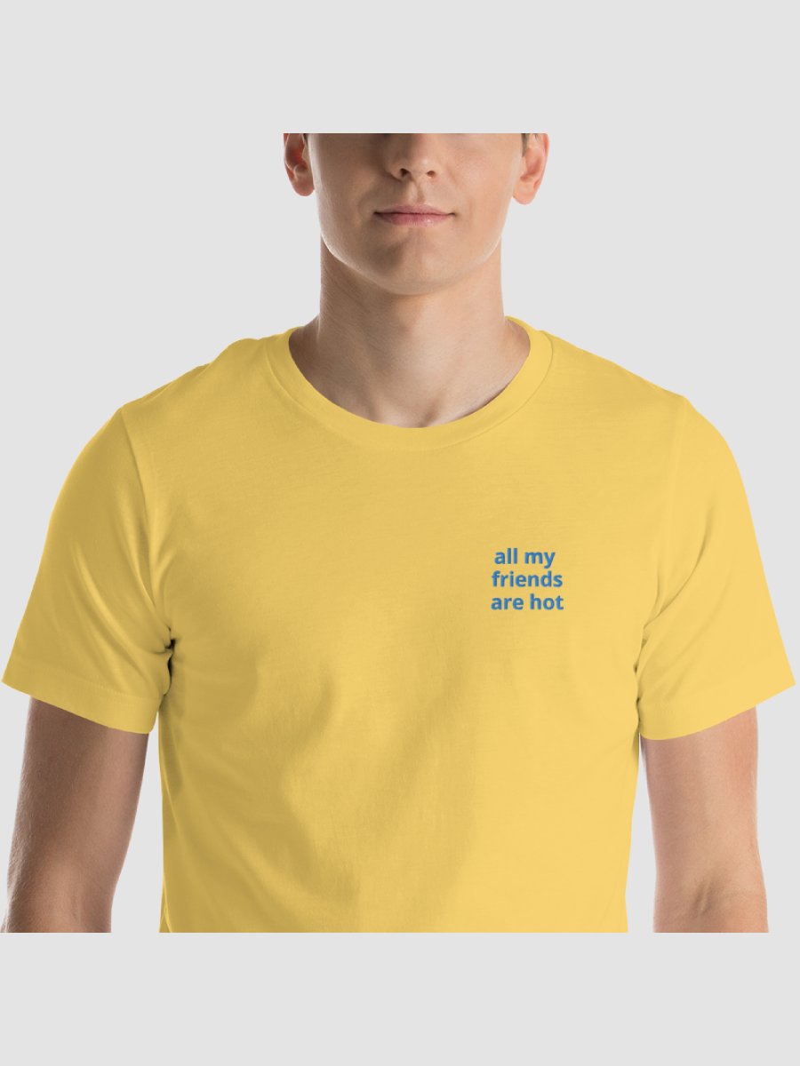 Hot Friends Relaxed Blue Embroidered T-Shirt product image (3)