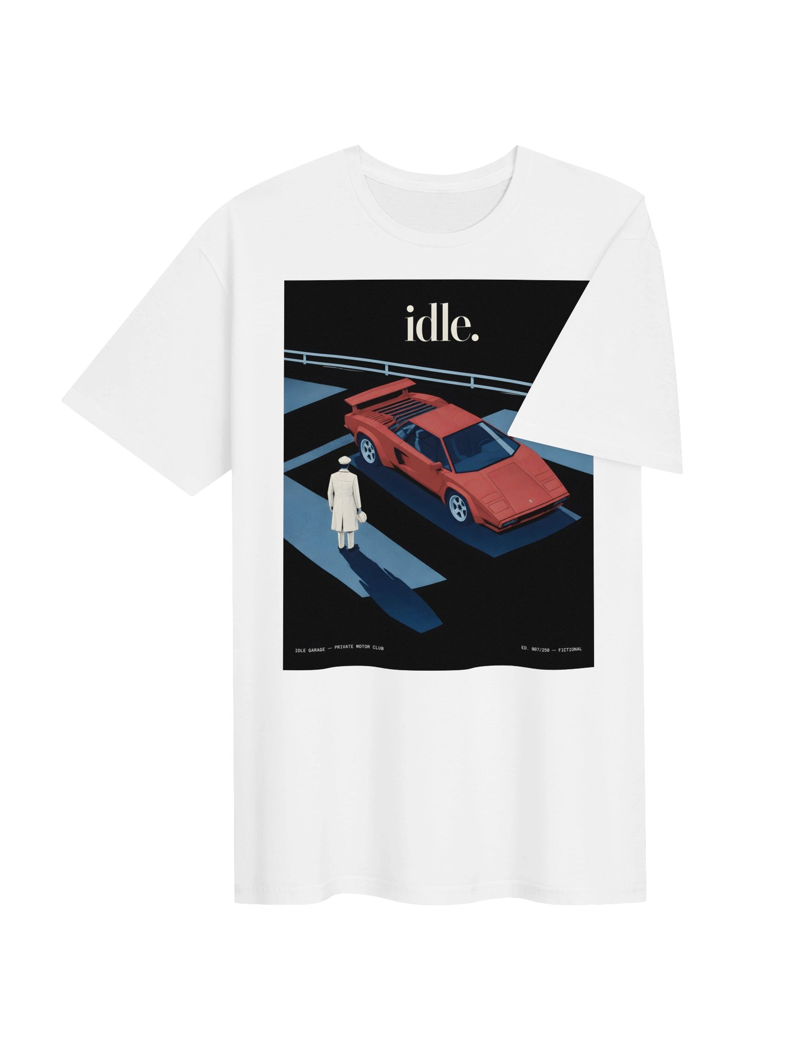 Idle Garage Private Motor Club Graphic Tee product image (14)