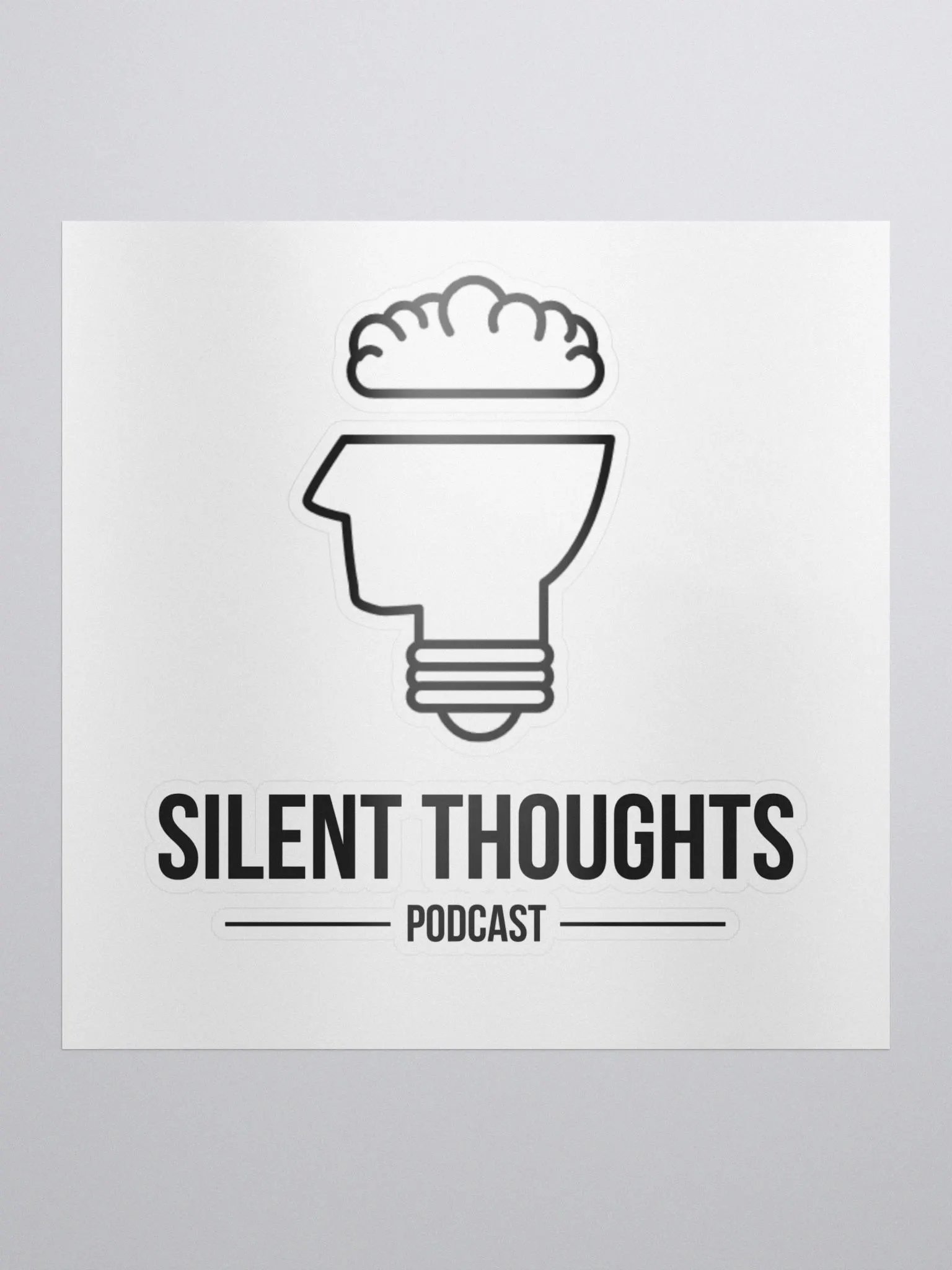 Silent Thoughts Sticker product image (1)