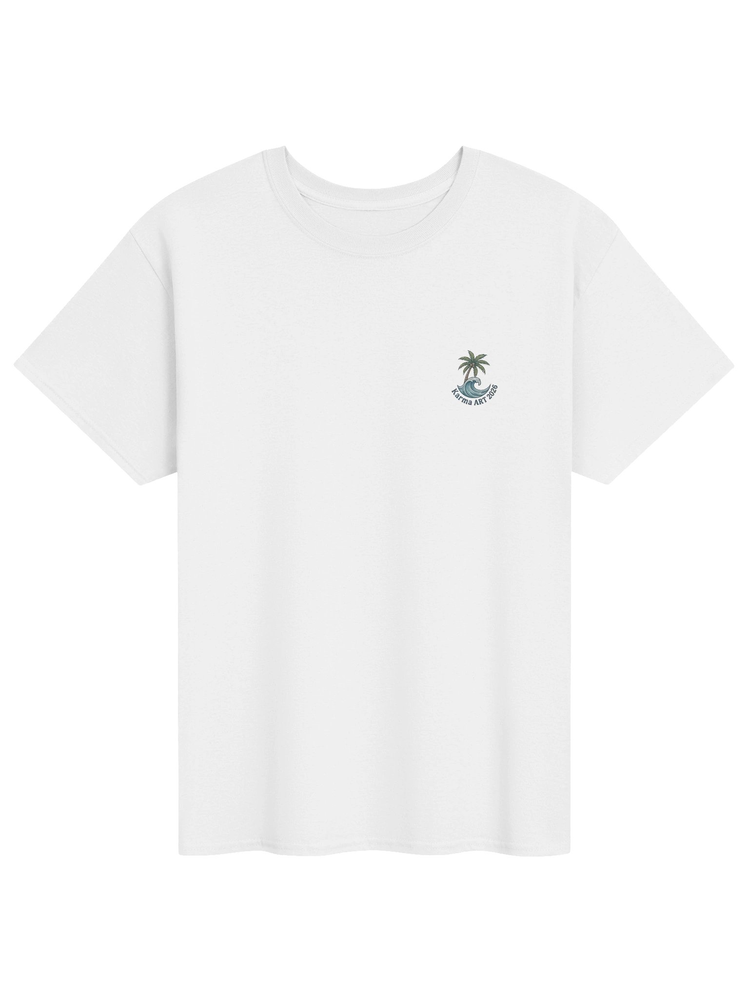 Karma Is A... Retro Beach Vibes Unisex T-Shirt – Karma ART 2026 Edition product image (4)