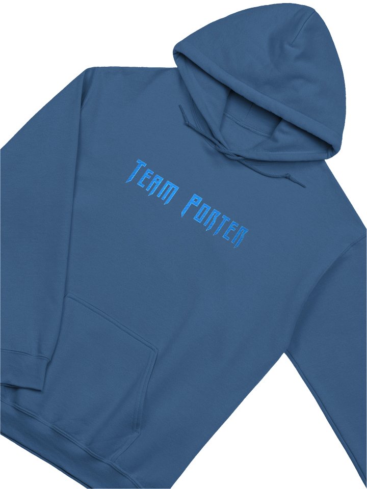 Team Porter Monochrome Embroidered Unisex Hoodie | Teal product image (2)