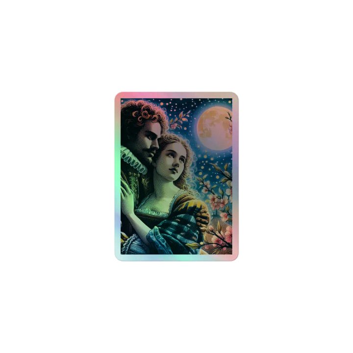 Holographic sticker. Elizabethan Music Summer Evening Vintage oldies product image (1)