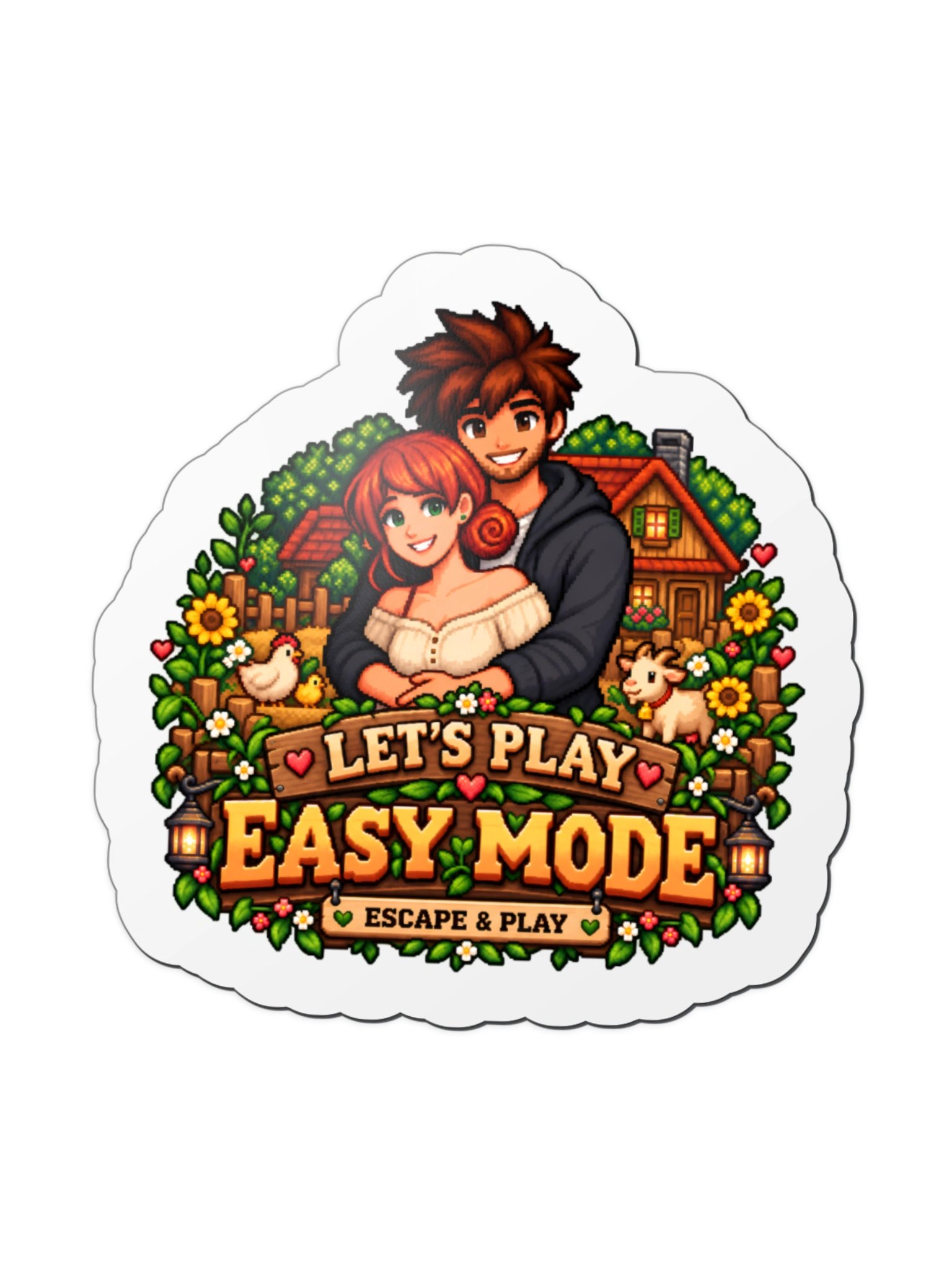 Cozy Farm Adventure Magnet – 4" × 4" product image (1)