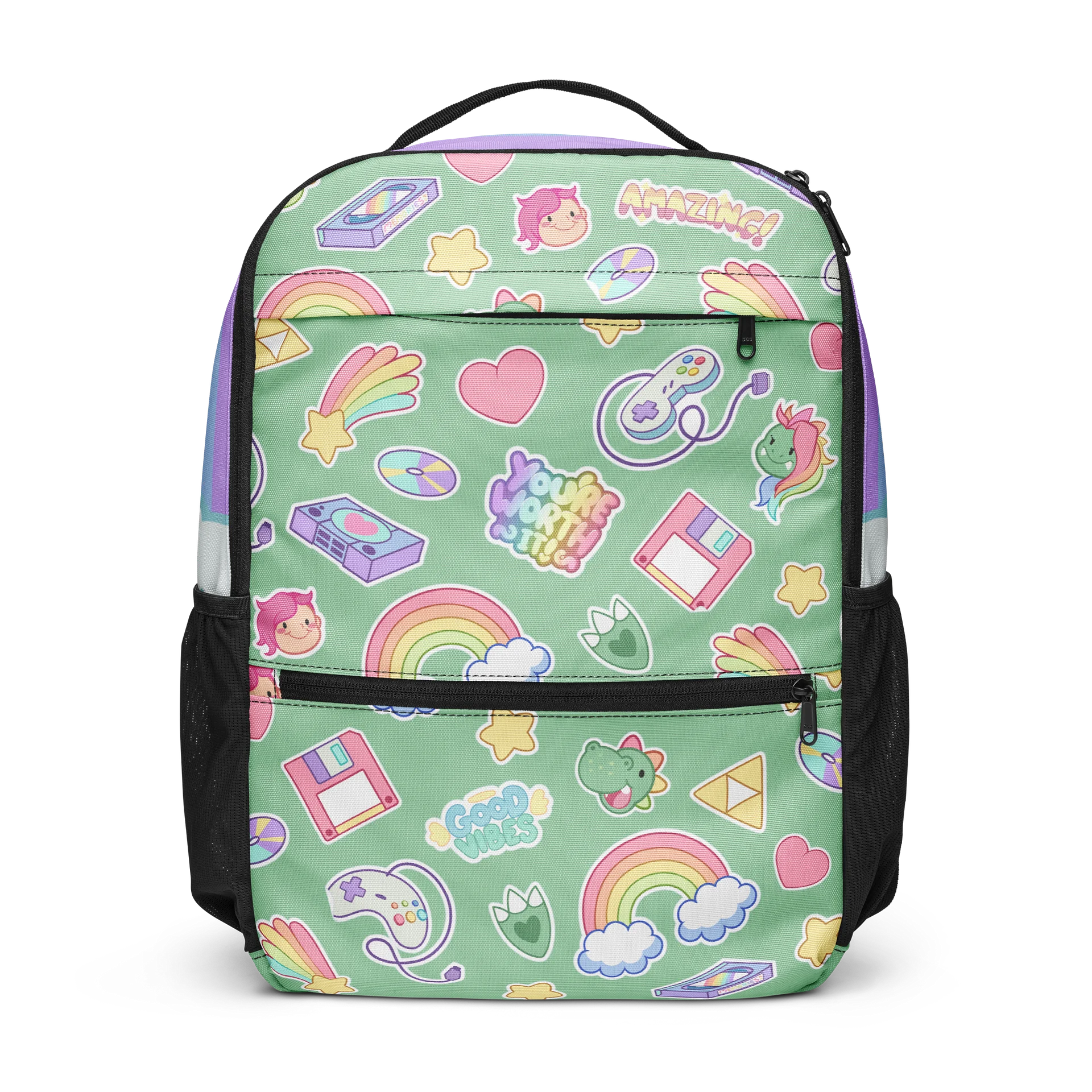 Retro Sticker Utility Backpack product image (1)