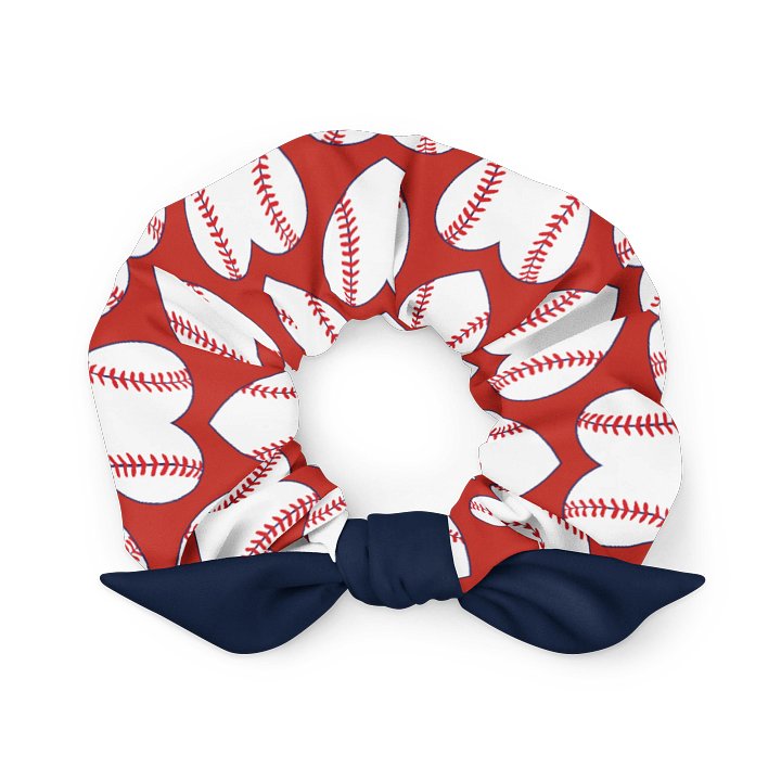 Baseball Hearts All-Over Print Scrunchie product image (1)