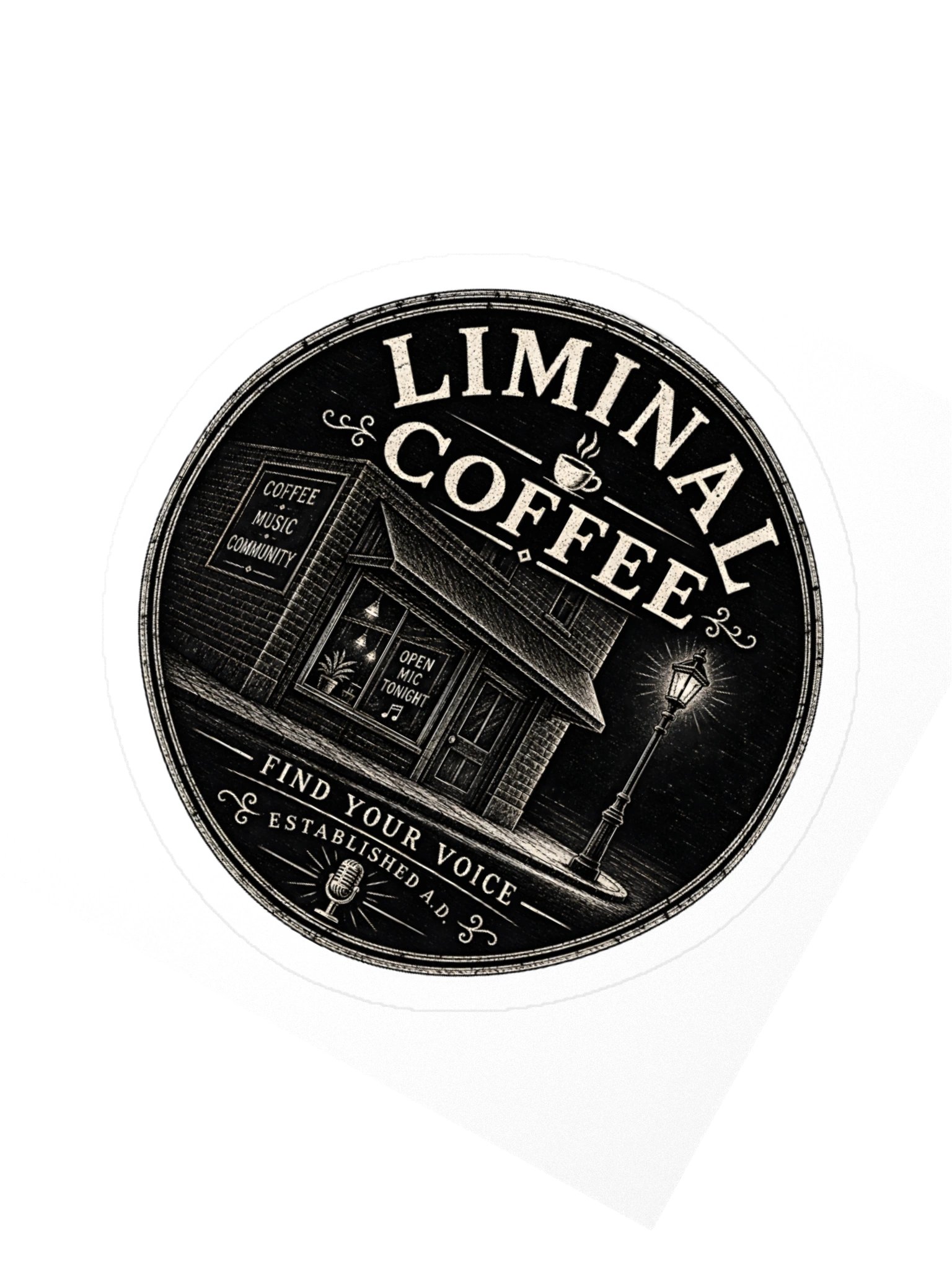 Liminal Coffee Vintage Emblem Sticker product image (5)