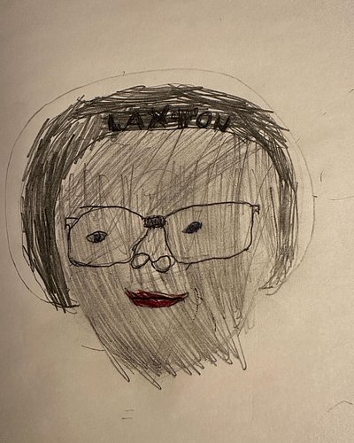 Min son @maxrombing gillar @laxtonghost och jag tror detta ska vara en bild på @tony_laxton från 2022 😂