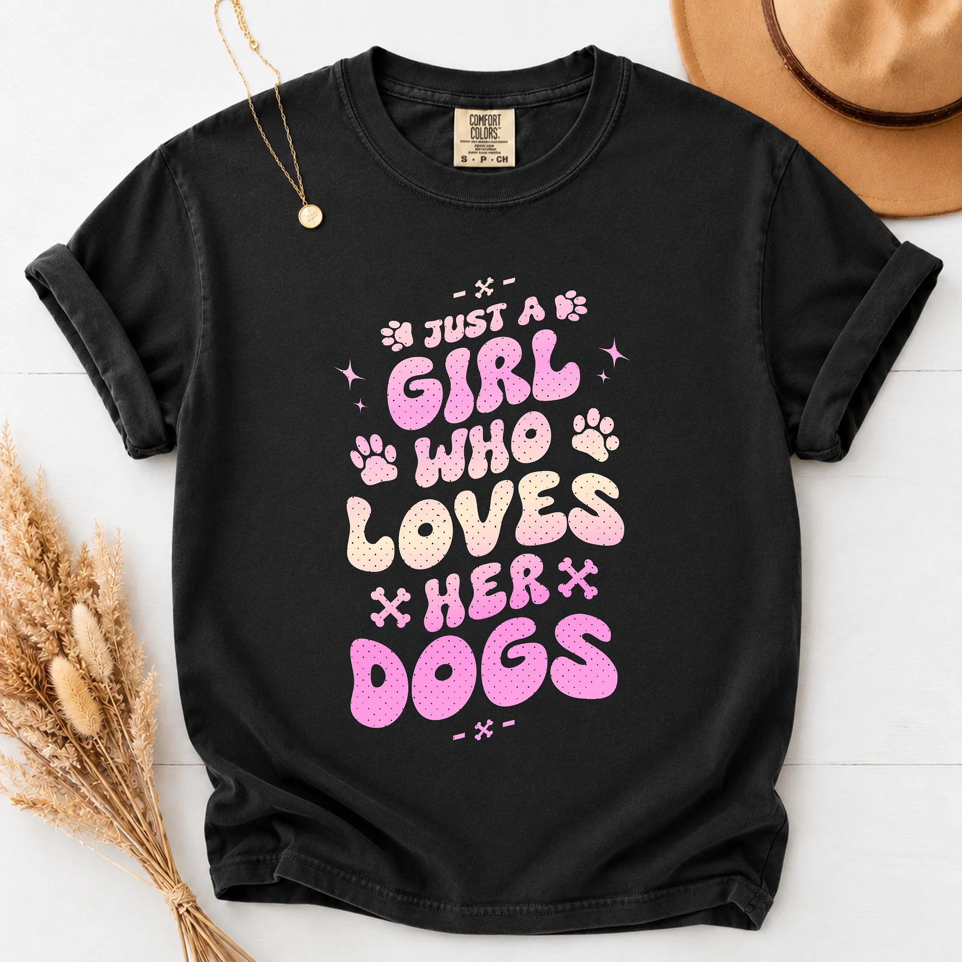 Just a Girl Who Loves Her Dogs T-shirt product image (1)