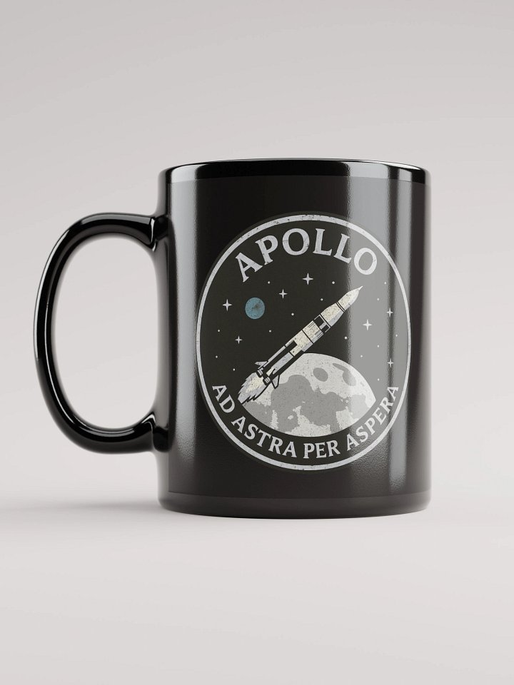 Apollo Program Mug – Ad Astra Per Aspera Coffee Cup | NASA Moon Mission Tribute product image (1)