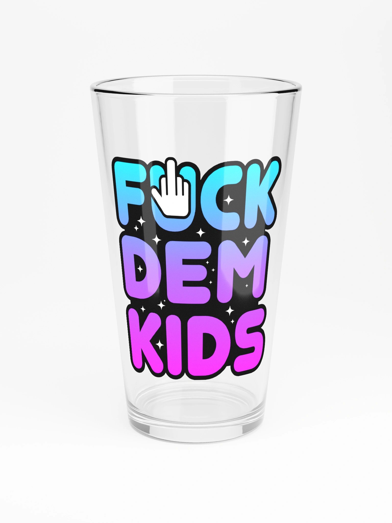 FUCK DEM KIDS PINT GLASS product image (3)