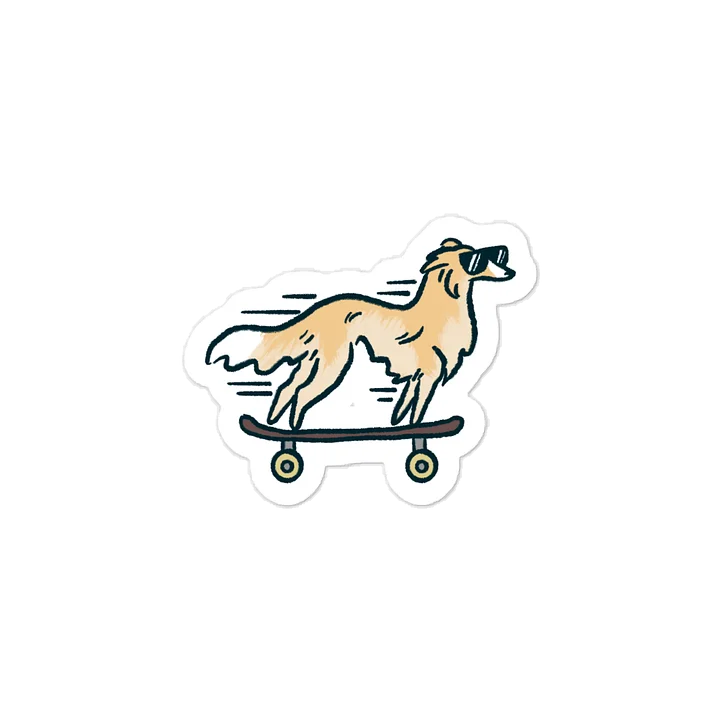 Fast Dog Sticker - Cream product image (1)
