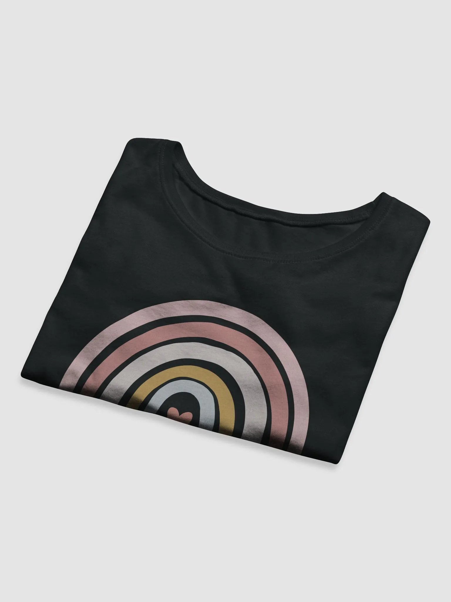 Rainbow Heart Crop Tee product image (11)