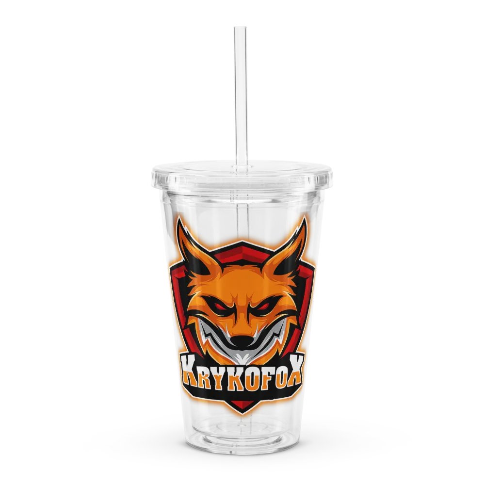 Tumbler met Rietje Transparant product image (1)