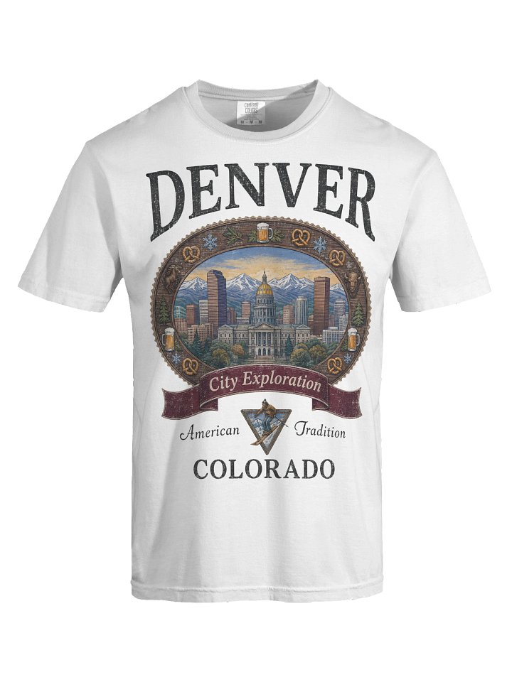 Vintage Denver Shirt, Colorado Graphic Tee, Comfort Colors 1717 Mountain Travel Souvenir T-Shirt product image (28)