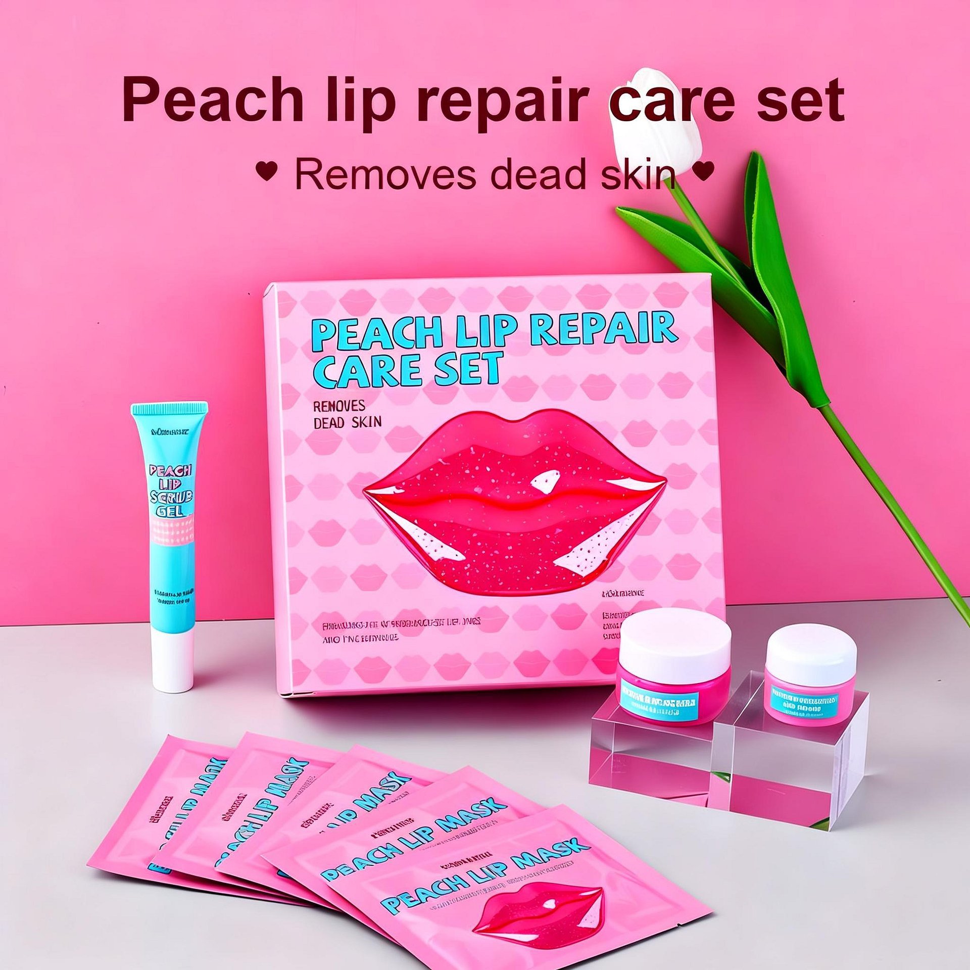 Peach Lip Repair Care Set – Complete Moisturizing Lip Kit product image (1)