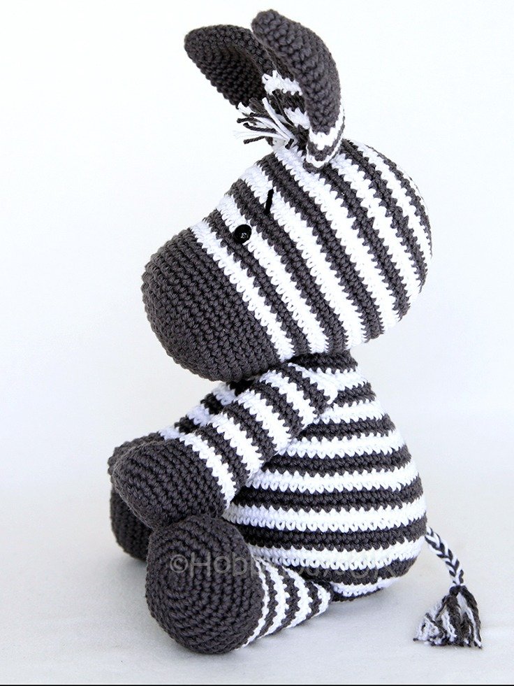 UK PATTERN - Amigurumi Crochet Zebra product image (3)