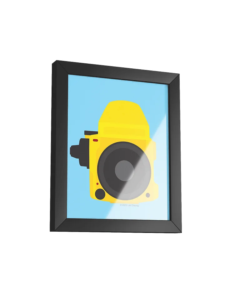 M 645 Yellow on Blue - Framed Poster product image (2)