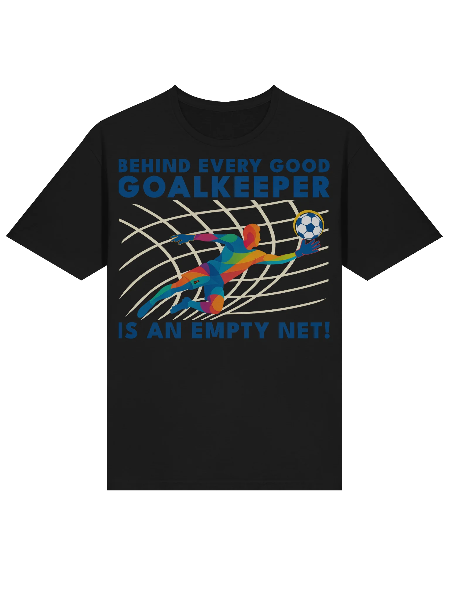 Empty Net — Diving Goalie Vector Tee product image (3)