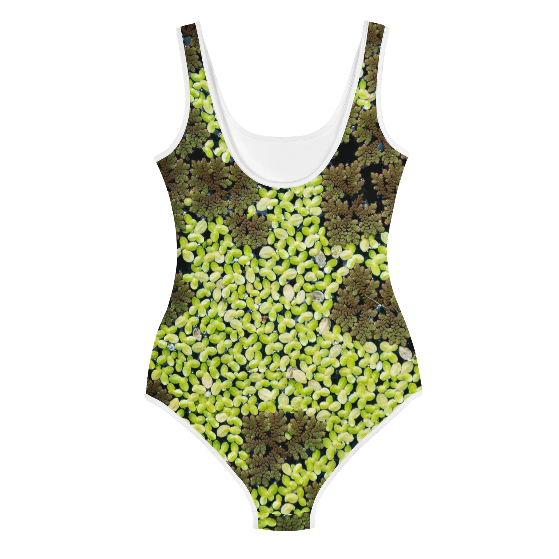 Verdant Life Light Youth All-Over Print Sun-Safe Lush Foliage Swimsuit product image (2)