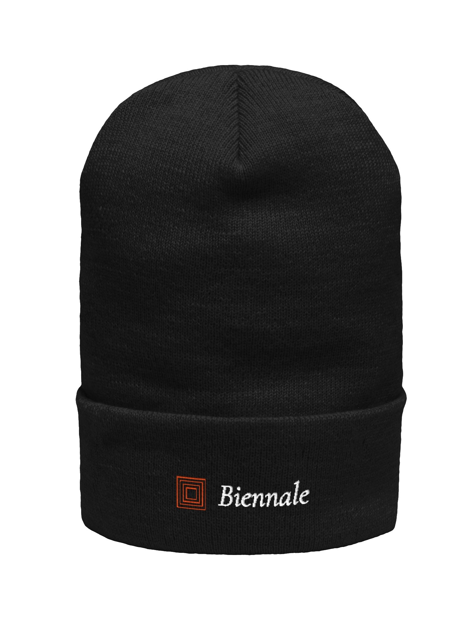 Biennale Orange Squares Cuffed Beanie product image (1)