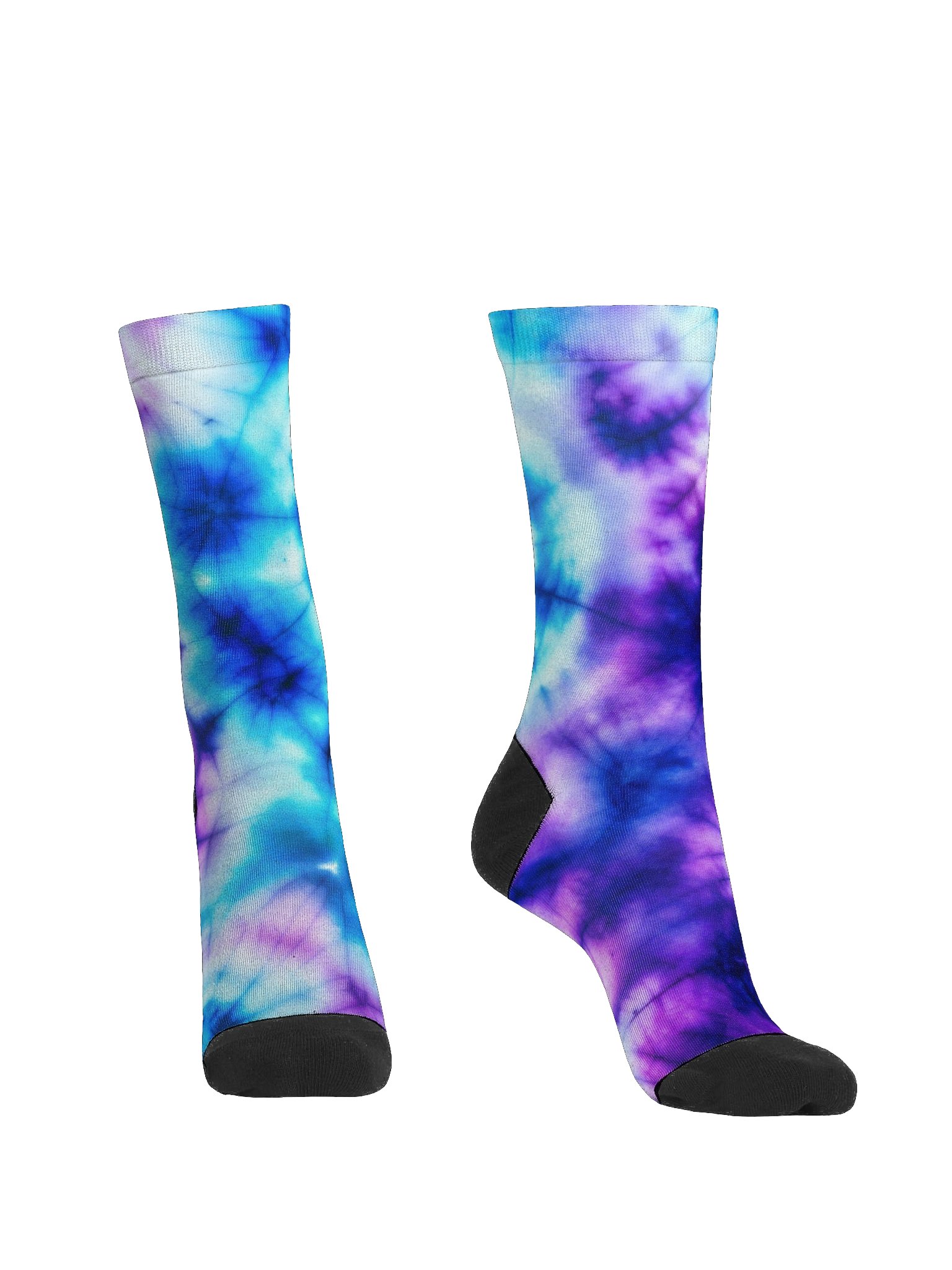 Blue Tie Dye Style EcoArt Crew: Premium Sustainable Socks product image (2)
