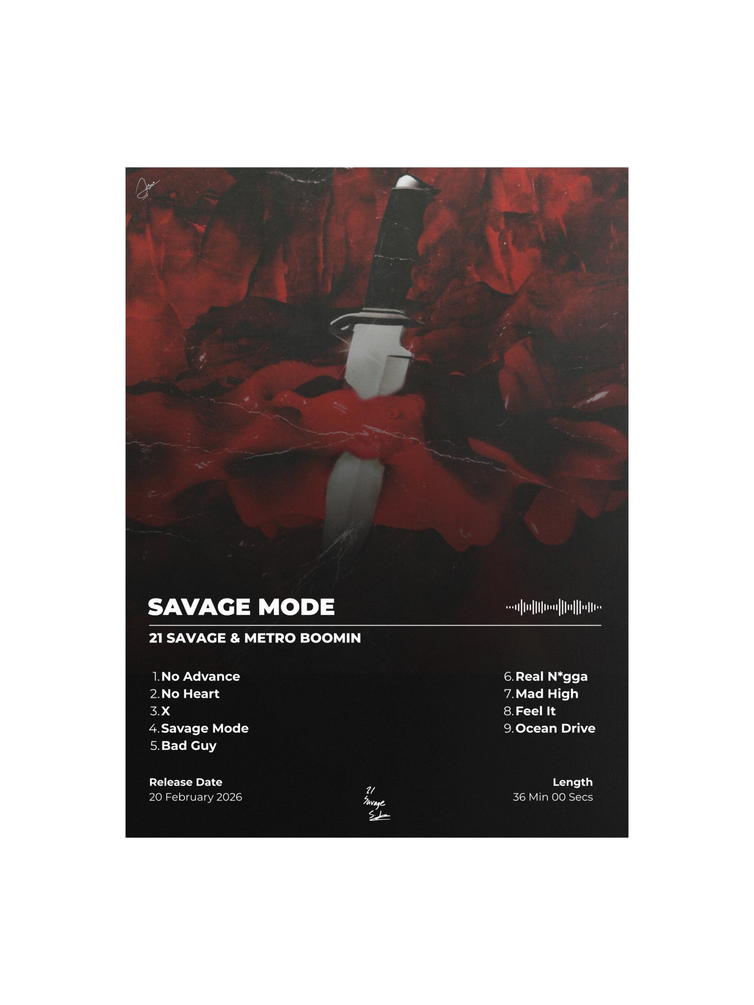 Savage Mode Album Poster product image (1)