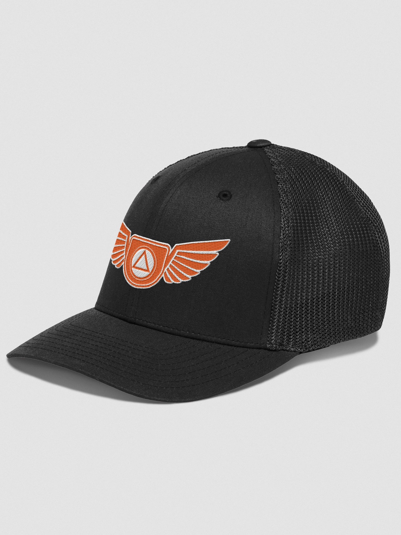 Guardian Angel Wings Trucker Hat with Orange Color Accent product image (3)